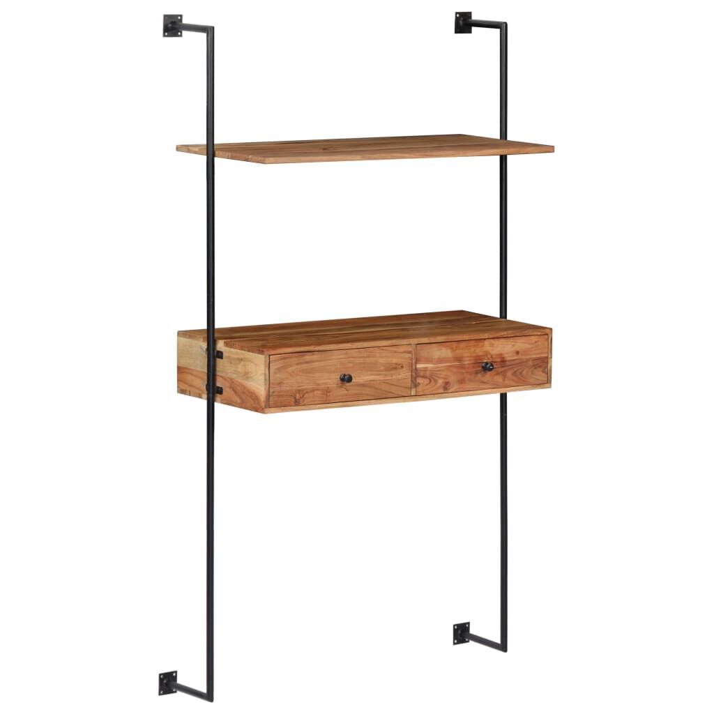 Wall Desk 90x40x170 cm Solid Acacia Wood Price