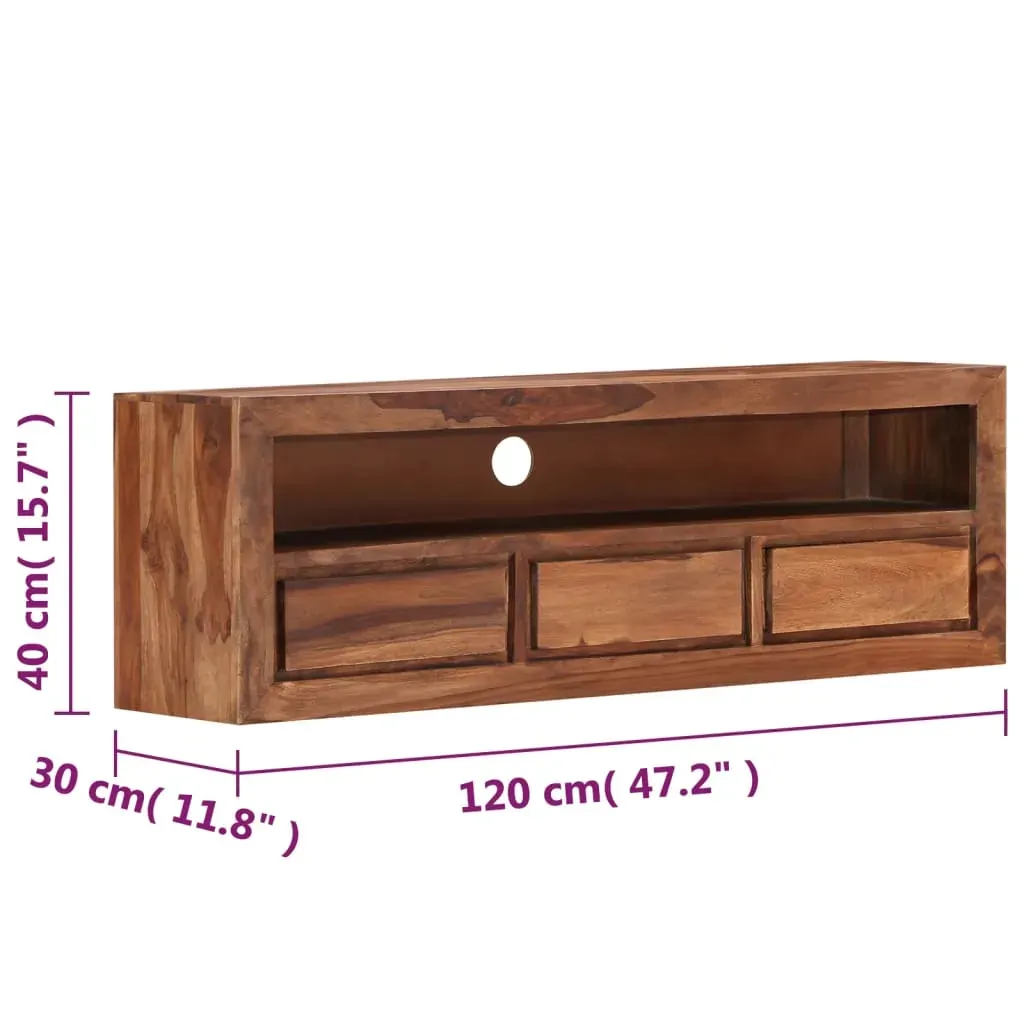 TV Cabinet 120x30x40 cm Solid Acacia Wood Price