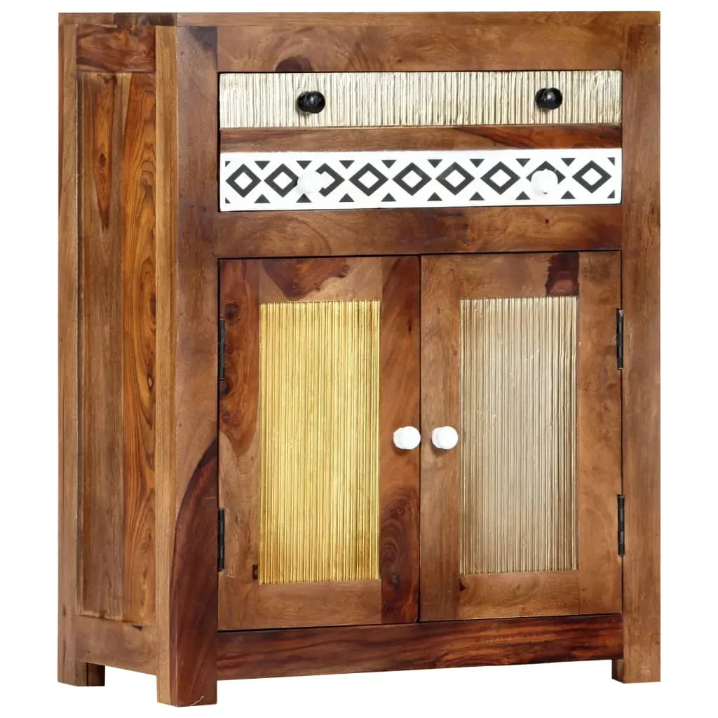 Side Cabinet 60x30x75 cm Solid Acacia Wood Price