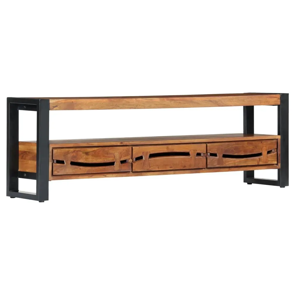 TV Cabinet 140x30x45 cm Solid Acacia Wood Price