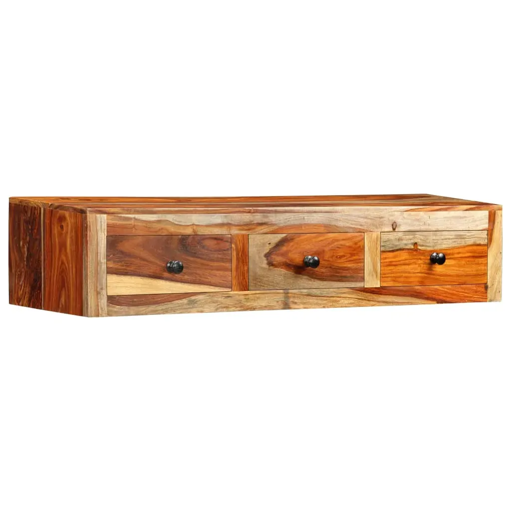 Wall Console Table 100x25x20 cm Solid Acacia Wood Price