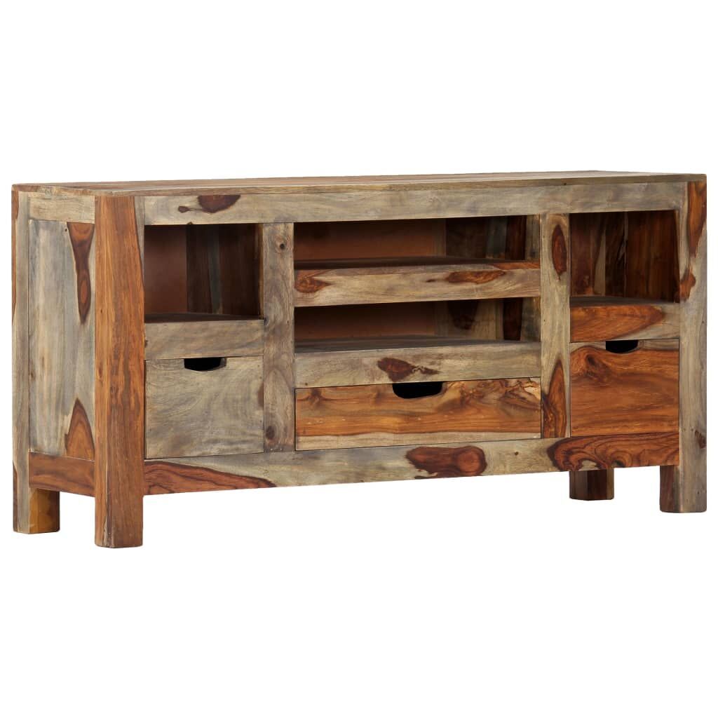 Sideboard Grey 100x30x50 cm Solid Acacia Wood Price