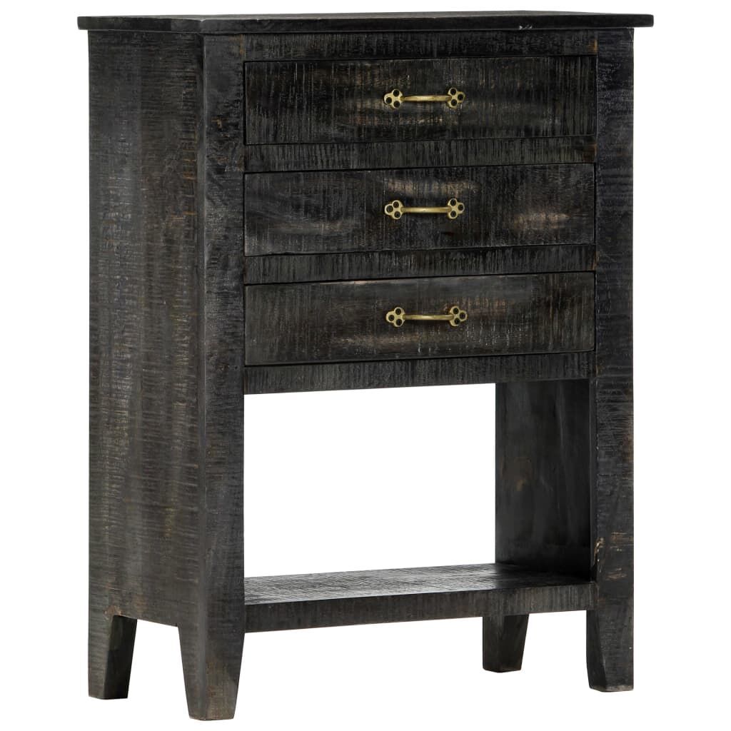 Side Cabinet 60x30x80 cm Solid Mango Wood Price