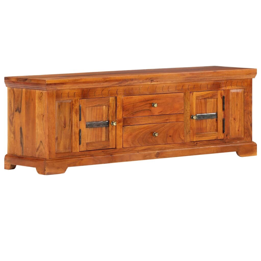 TV Cabinet 119x30x40 cm Solid Acacia Wood Price