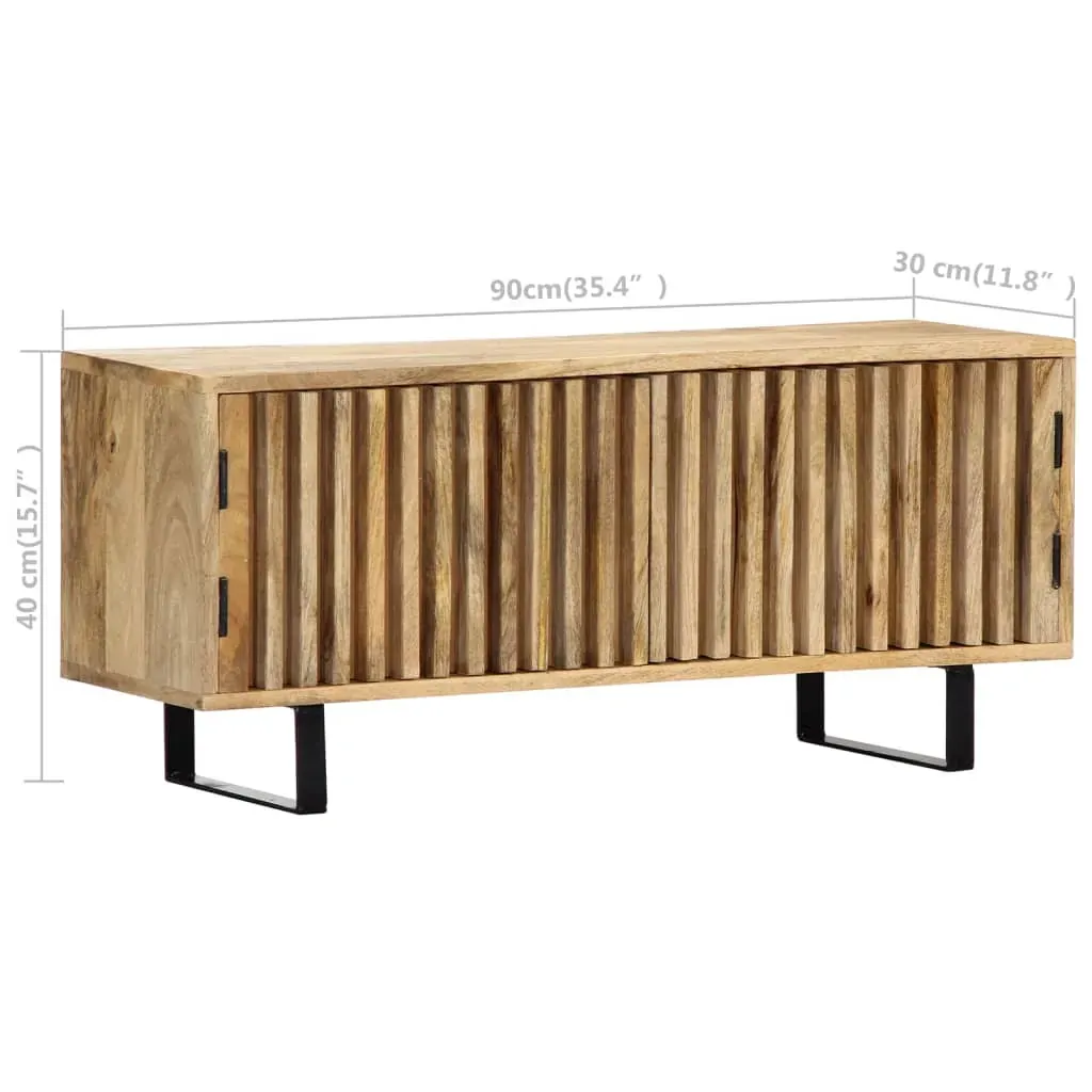 TV Cabinet 90x30x40 cm Solid Mango Wood Price