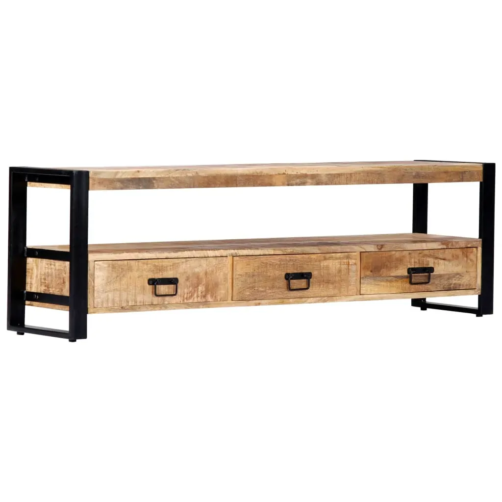 TV Cabinet 150x30x45 cm Solid Mango Wood Price