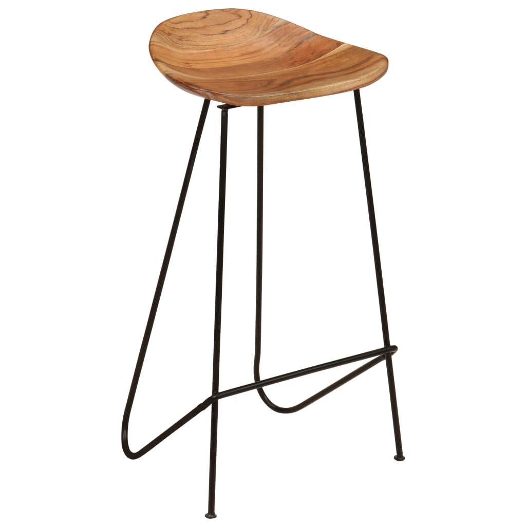 Bar Stools 2 pcs Solid Acacia Wood Price
