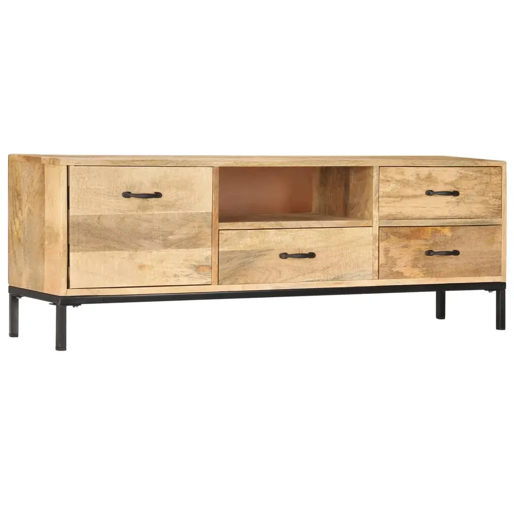 TV Cabinet 130x30x45 cm Solid Mango Wood Price