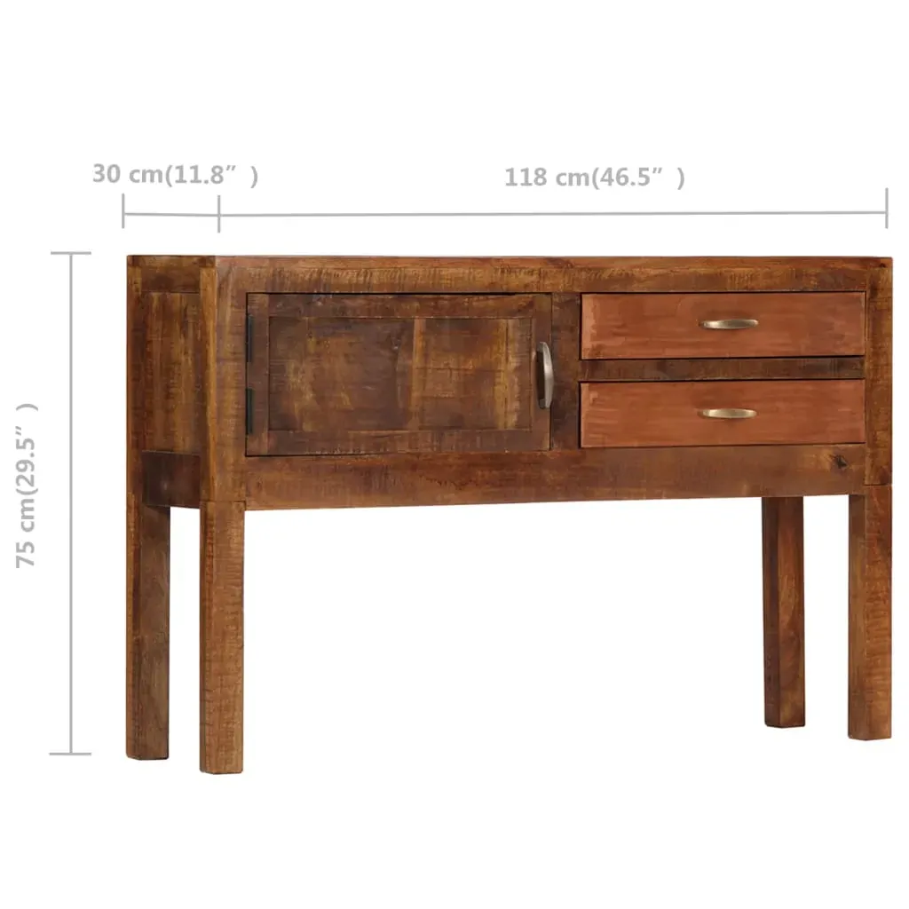 Sideboard 118x30x75 cm Solid Mango Wood Price