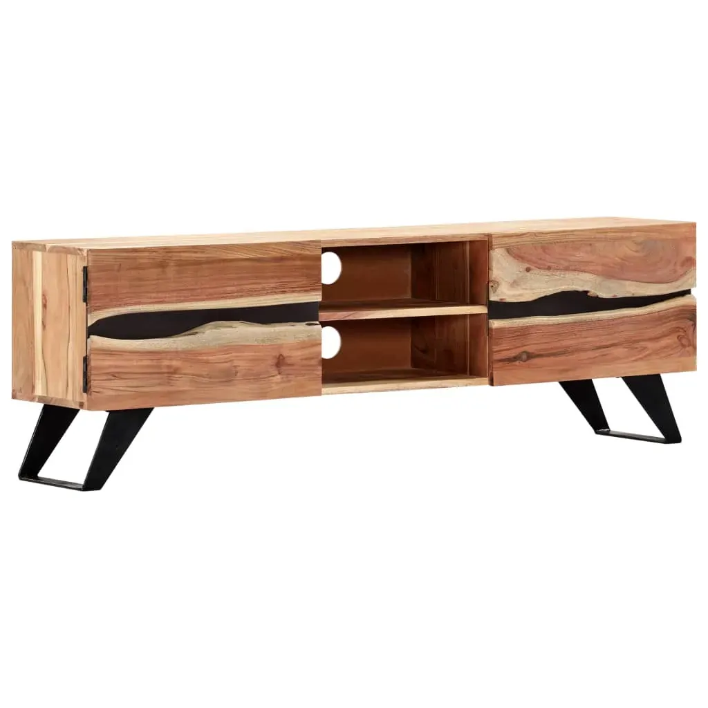 TV Cabinet 140x30x45 cm Solid Acacia Wood Price