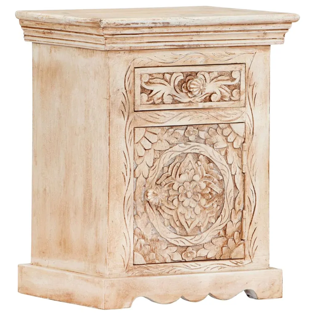 Bedside Cabinet 40x30x50 cm Solid Mango Wood Price