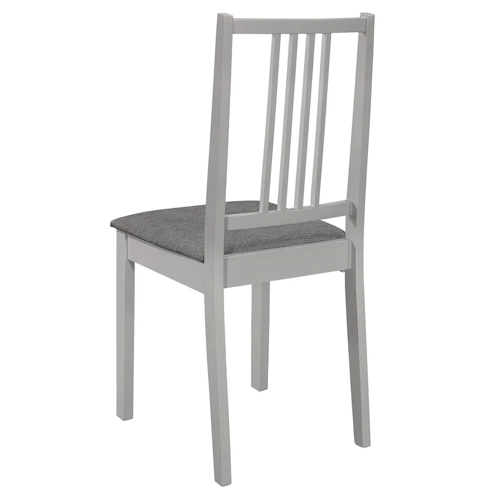 5 Piece Dining Set MDF Grey Price
