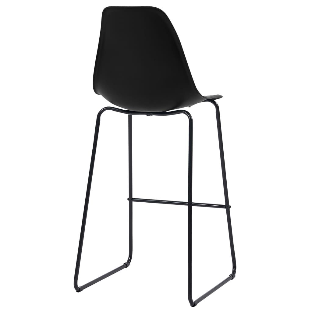 5 Piece Bar Set Plastic Black Price