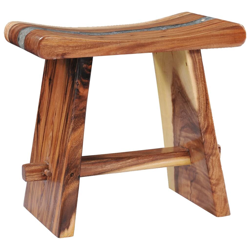 Stool Solid Suar Wood and Polyresin Price