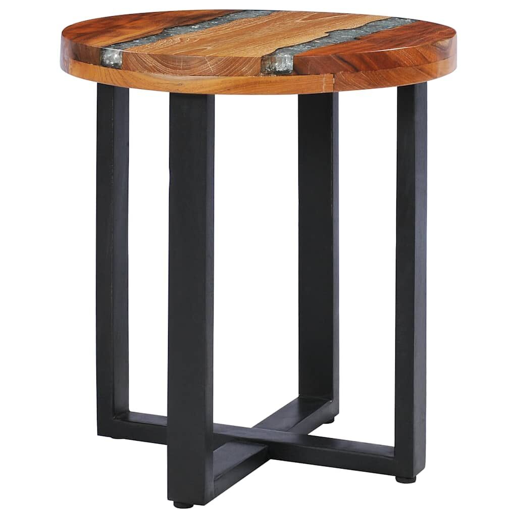 Coffee Table 40x45 cm Solid Teak Wood and Polyresin Price