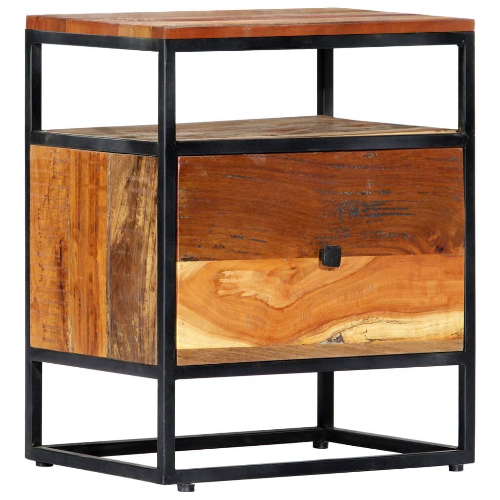 Bedside Cabinet 40x30x50 cm Solid Reclaimed Wood and Steel Price