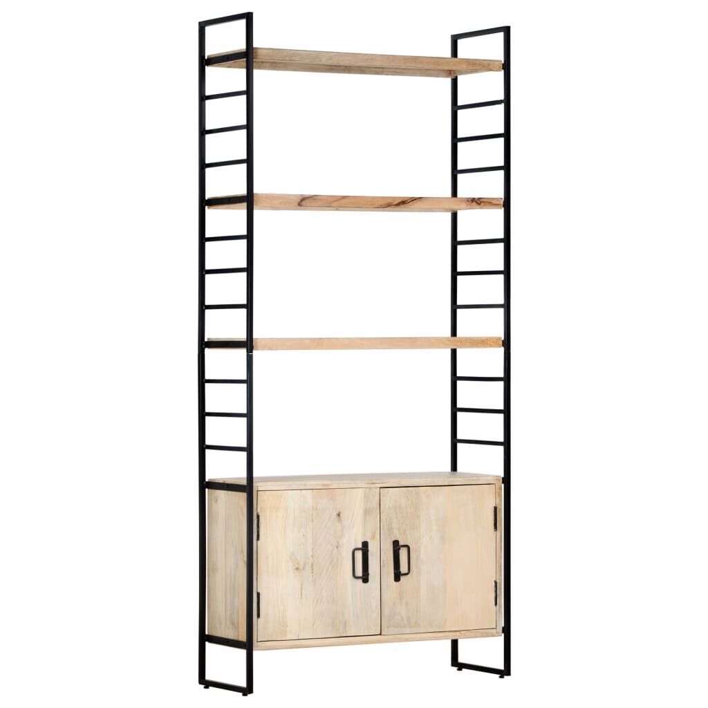 4-Tier Bookcase 80x30x180 cm Solid Mango Wood Price