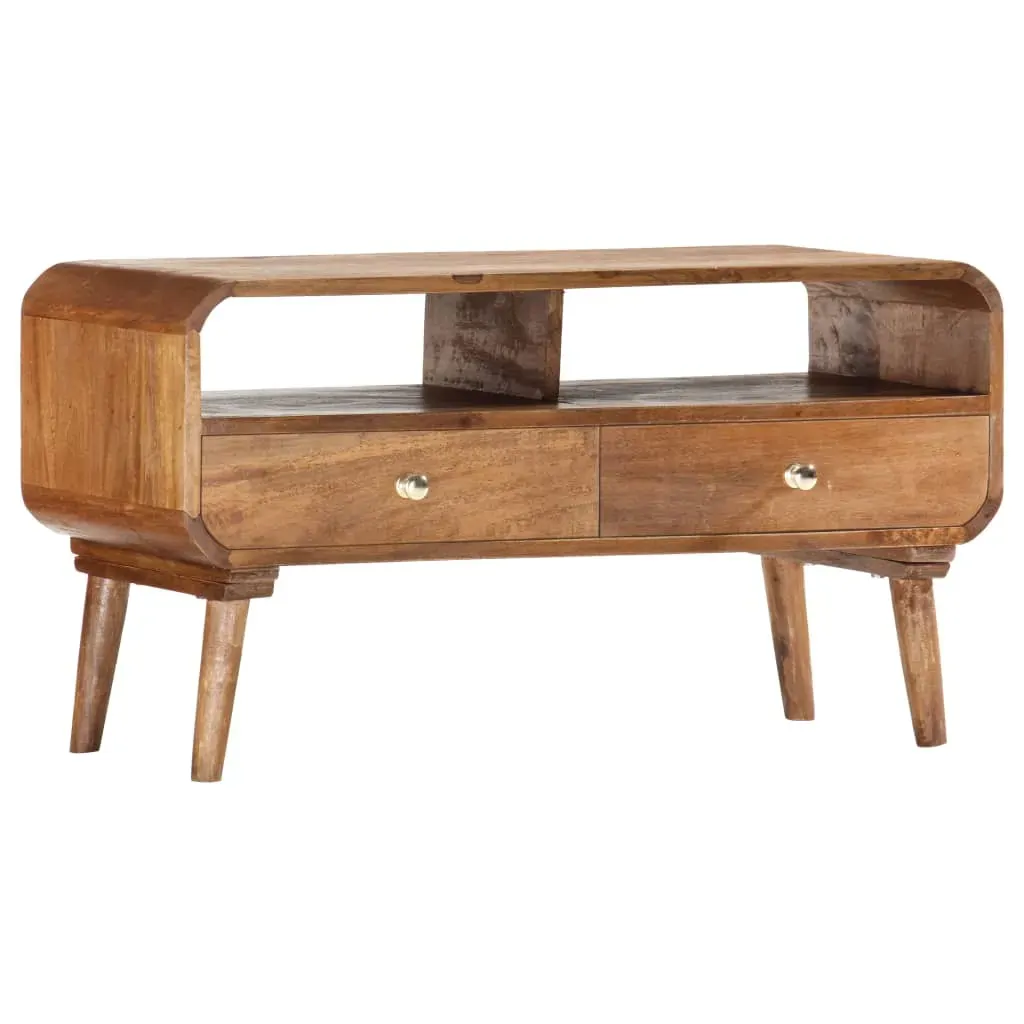 TV Cabinet 90x35x47 cm Solid Mango Wood Price