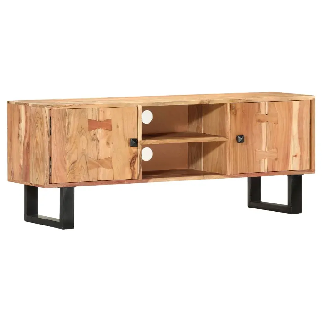 TV Cabinet 118x30x45 cm Solid Acacia Wood Price