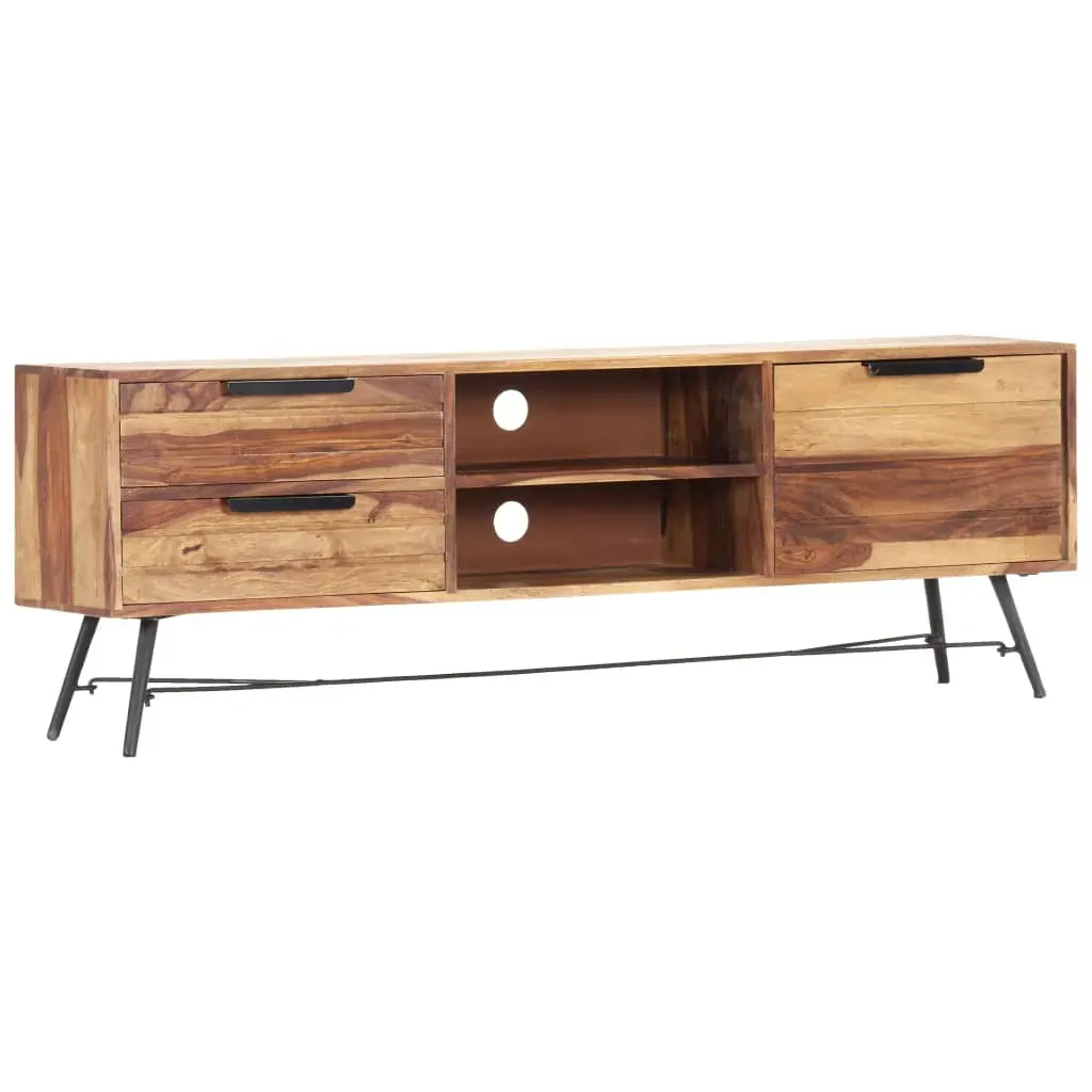 TV Cabinet 140x28x47 cm Solid Acacia Wood Price