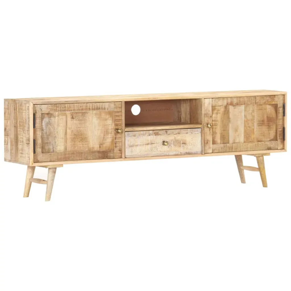 TV Cabinet 140x30x45 cm Solid Mango Wood Price