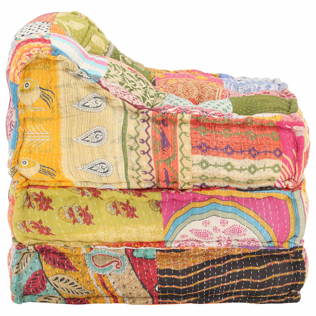 Modular Pouffe Patchwork Fabric Price