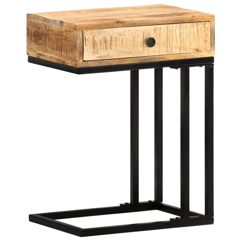 U-Shaped Side Table 45x30x61 cm Solid Mango Wood Price