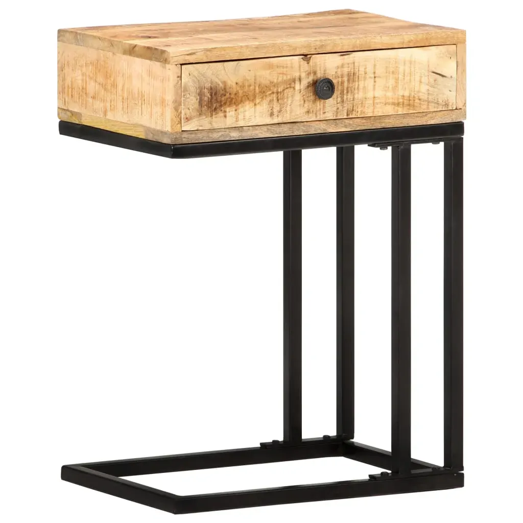 U-Shaped Side Table 45x30x61 cm Solid Mango Wood Price