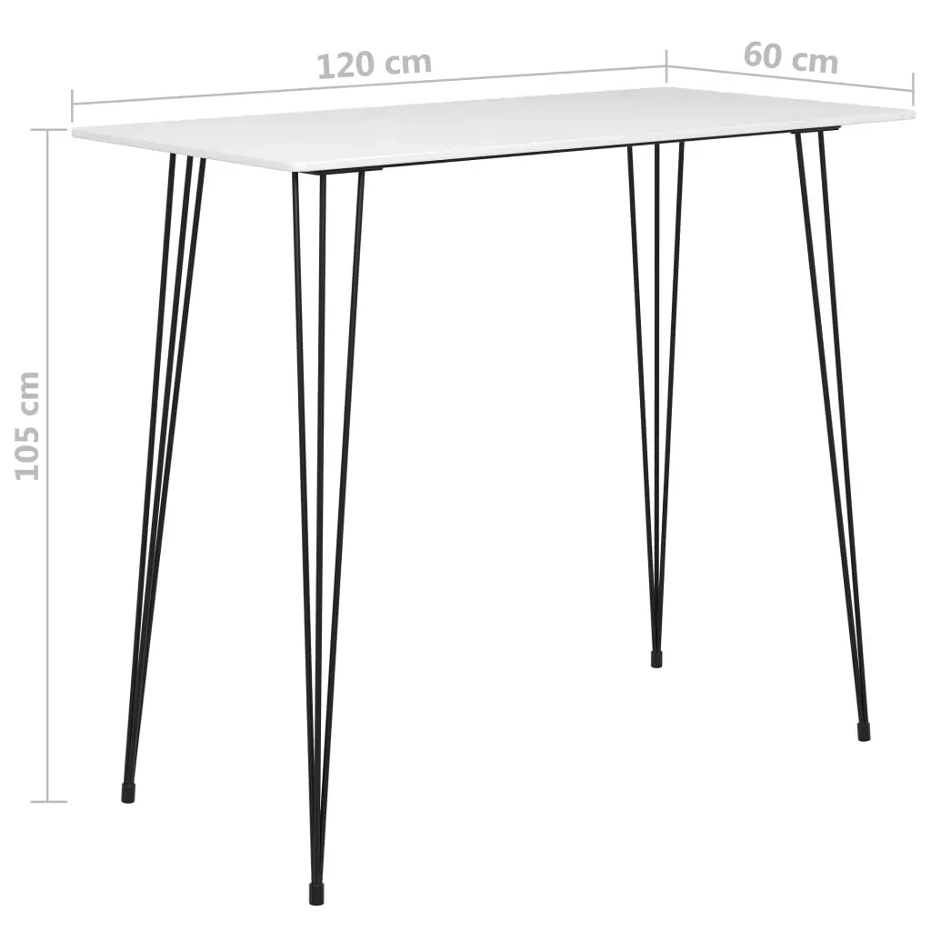 7 Piece Bar Set White and Black Price