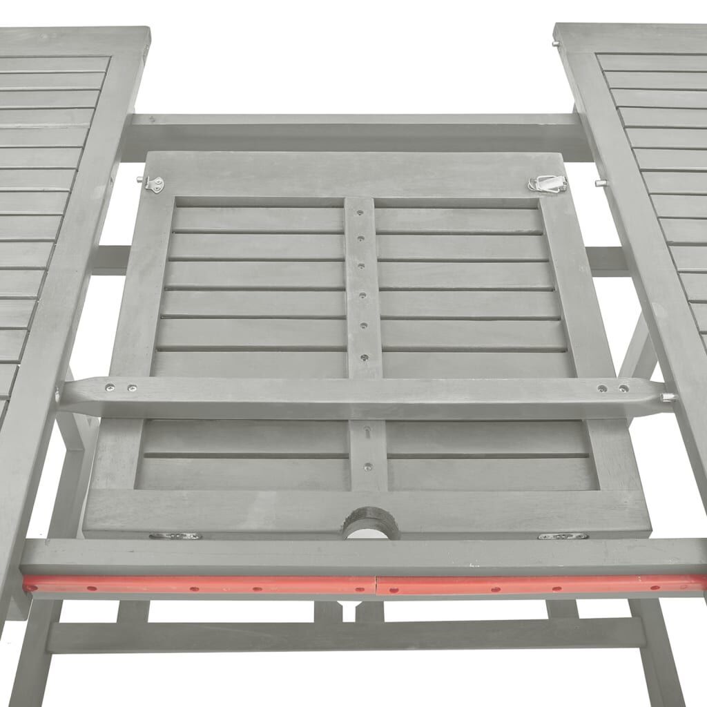 5 Piece Garden Dining Set Solid Wood Acacia Grey Price
