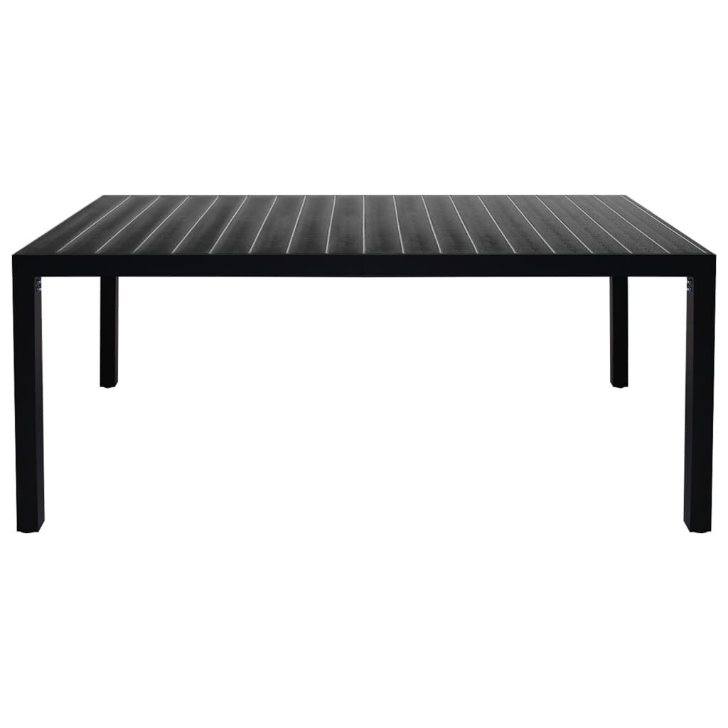 9 Piece Garden Dining Set Black Price