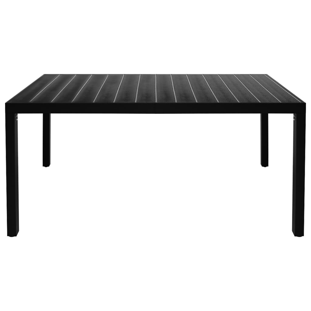 7 Piece Garden Dining Set Black and Brown Price