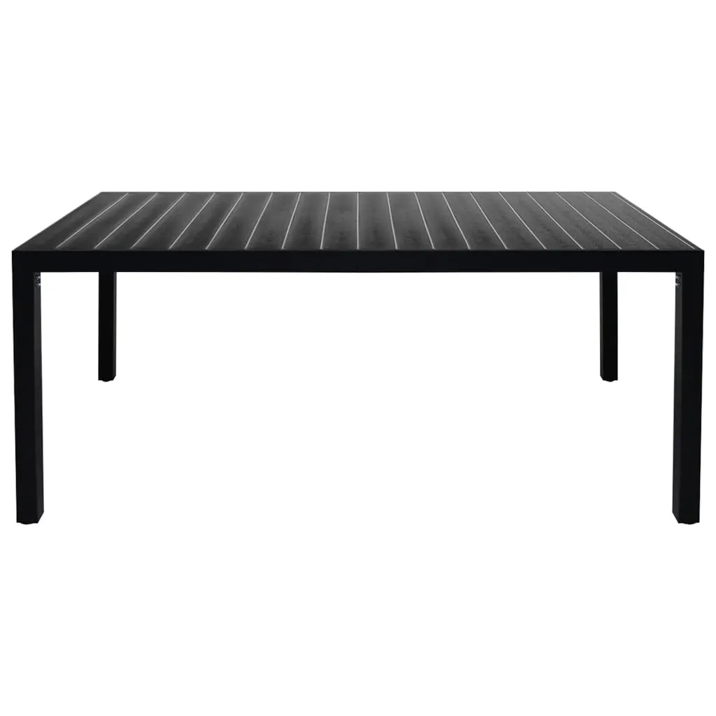 9 Piece Garden Dining Set Black and Brown Price