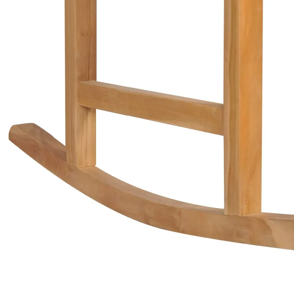 Rocking Chair with Anthracite Cushion Solid Teak Wood Price