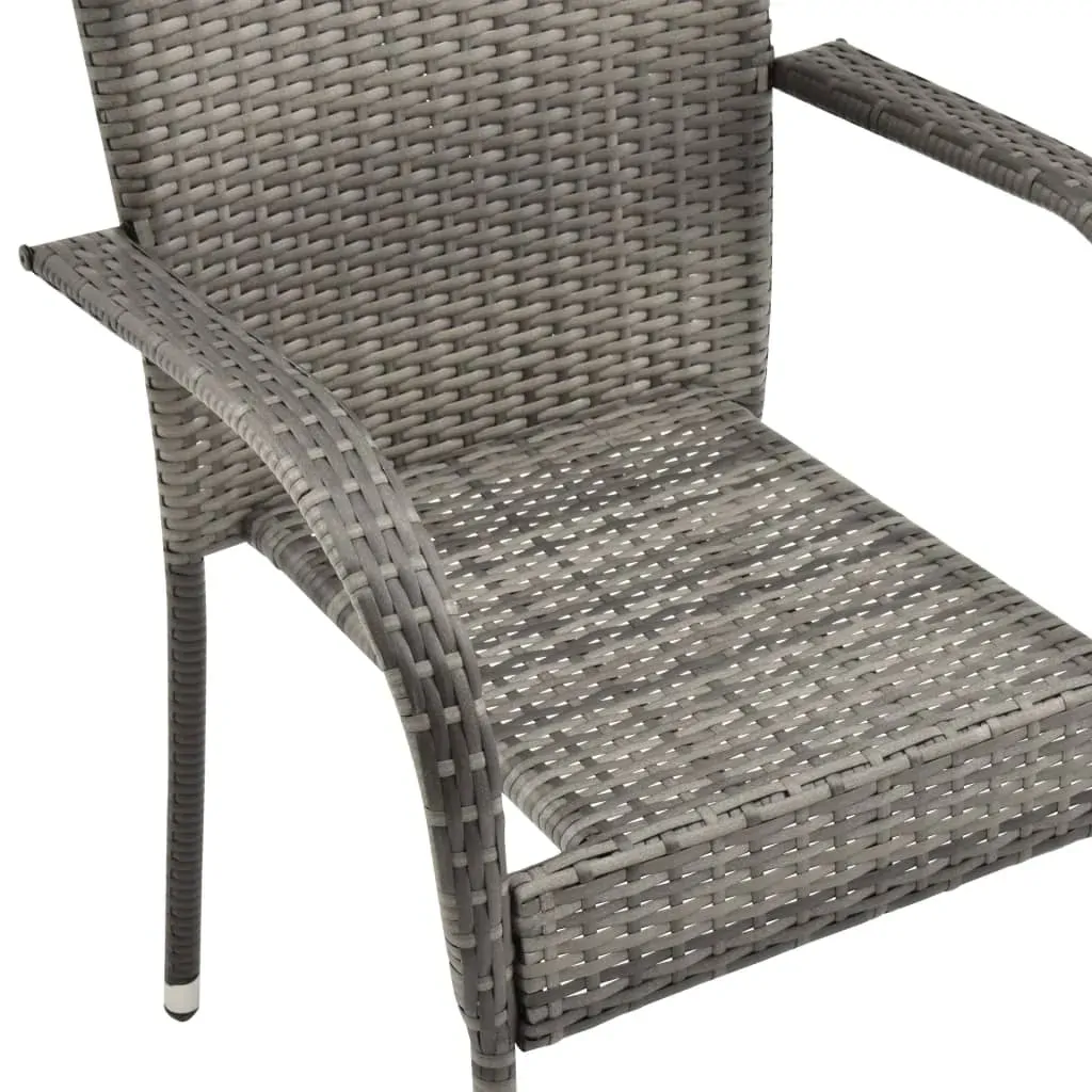 3 Piece Garden Dining Set Grey Price