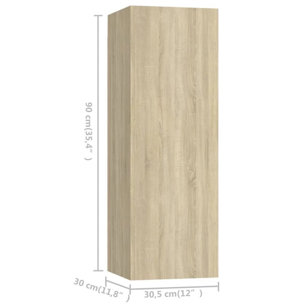 8 Piece TV Cabinet Set Sonoma Oak Engineered Wood Price