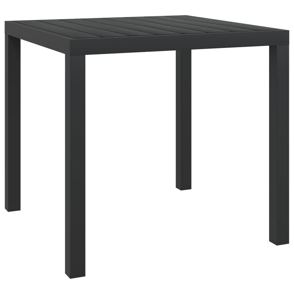 5 Piece Garden Dining Set with Cushions Poly Rattan Black Price