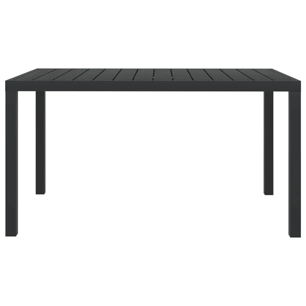 7 Piece Garden Dining Set with Cushions Poly Rattan Black Price