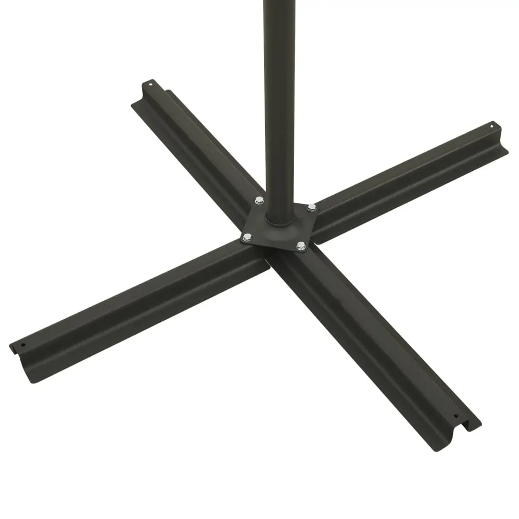 Cantilever Garden Parasol with Pole and LED Lights Anthracite 300 cm Price