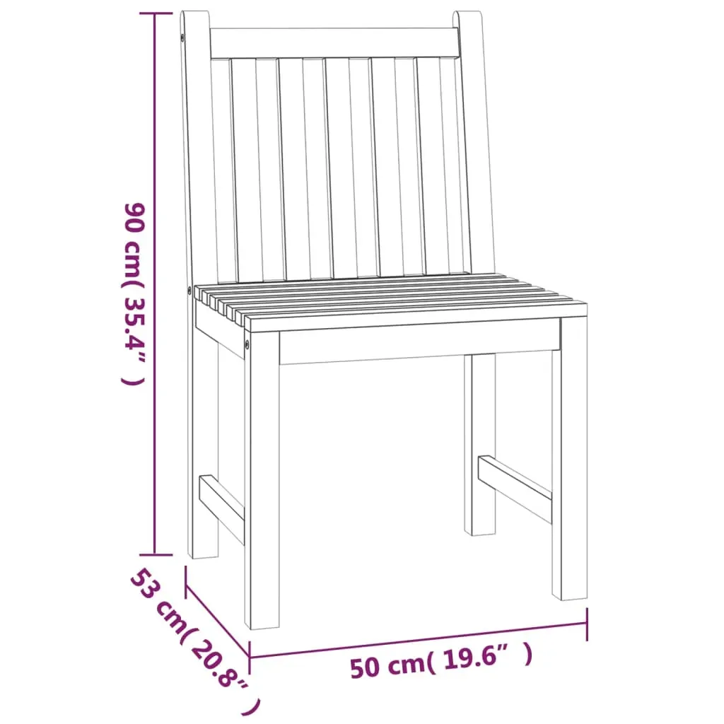 3 Piece Garden Dining Set Solid Wood Teak Price