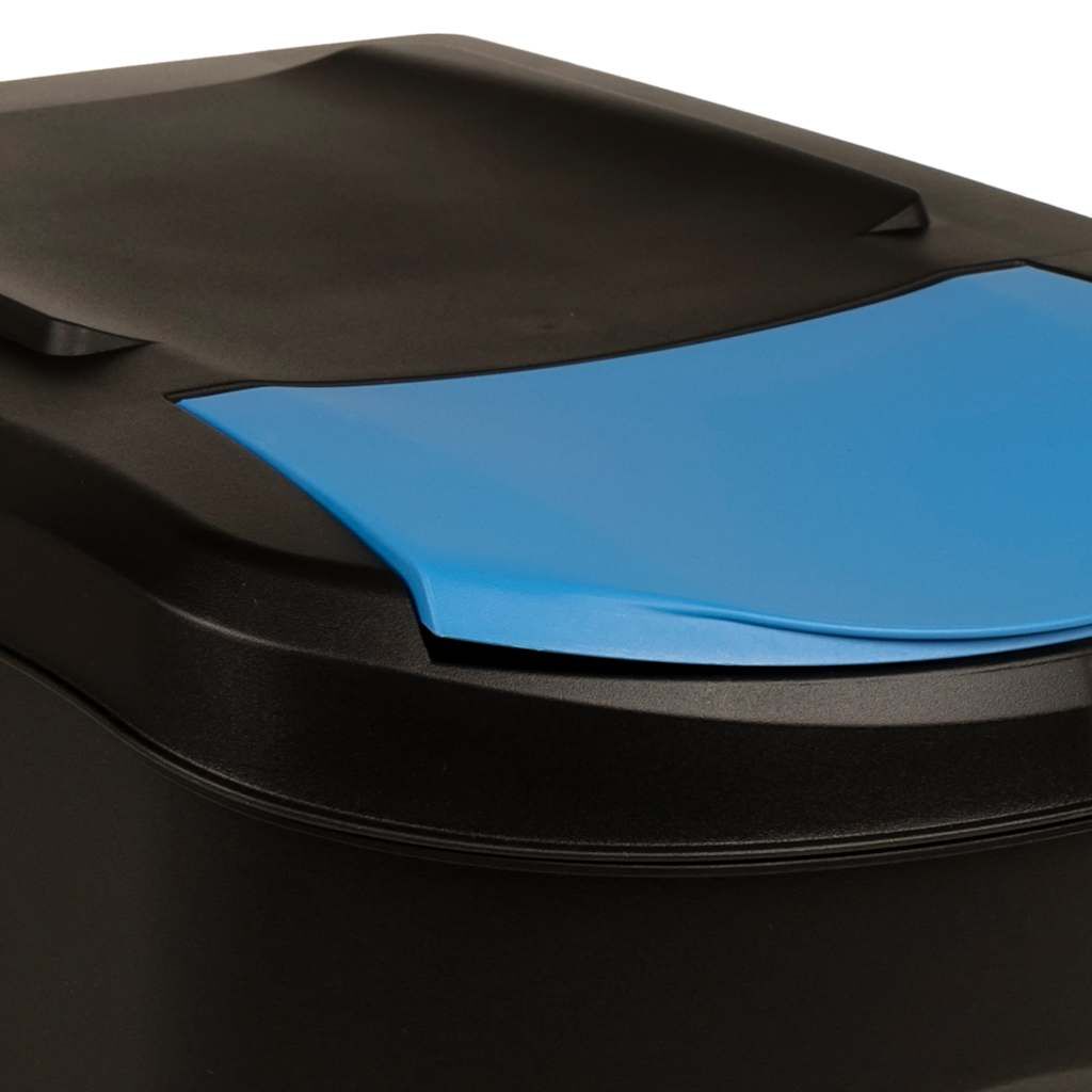 Stackable Garbage Bin Boxes 3 pcs Anthracite 75 L Polypropylene Price