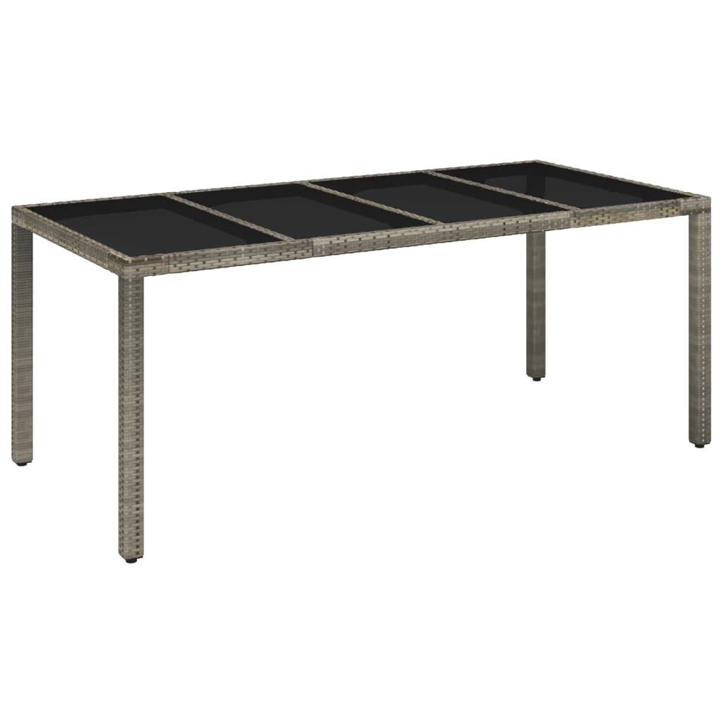 9 Piece Garden Dining Set with Cushions Grey Poly Rattan Price