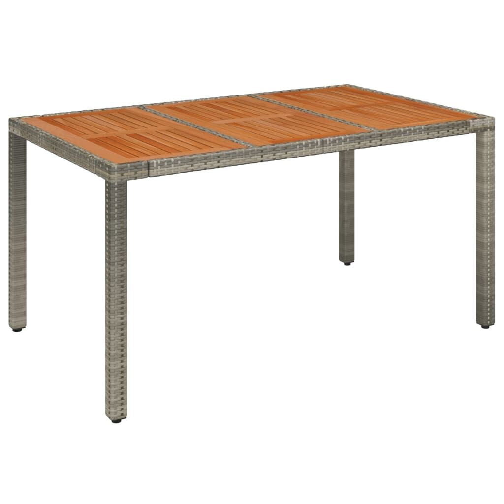 7 Piece Garden Dining Set with Cushions Grey Poly Rattan Price