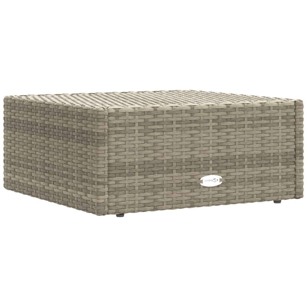 6 Piece Garden Lounge Set with Cushions Grey Poly Rattan Price