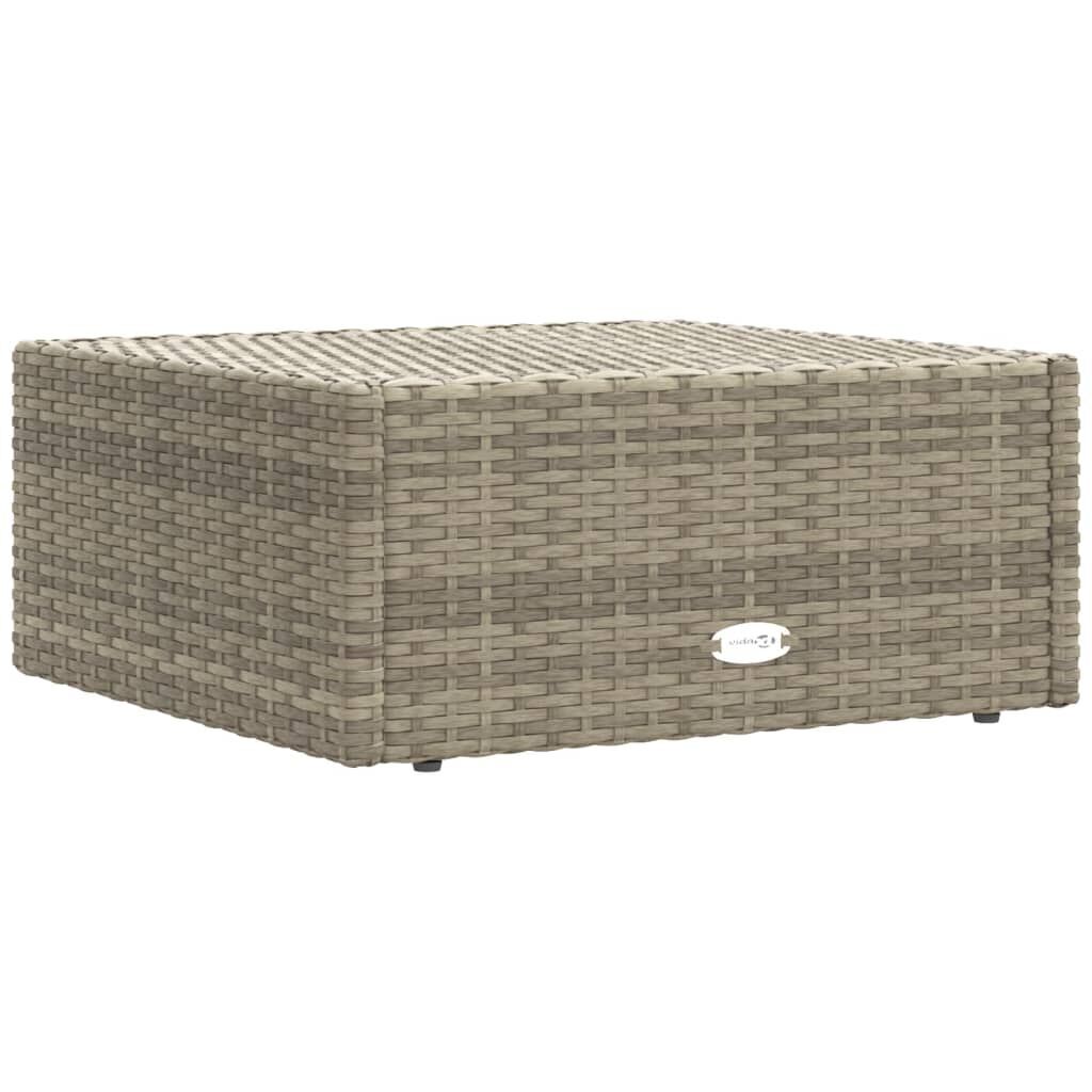 8 Piece Garden Lounge Set with Cushions Grey Poly Rattan Price