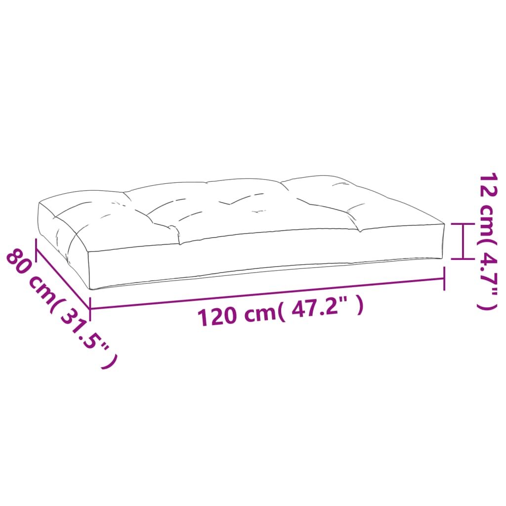 Pallet Cushions 7 pcs Grey Fabric Price