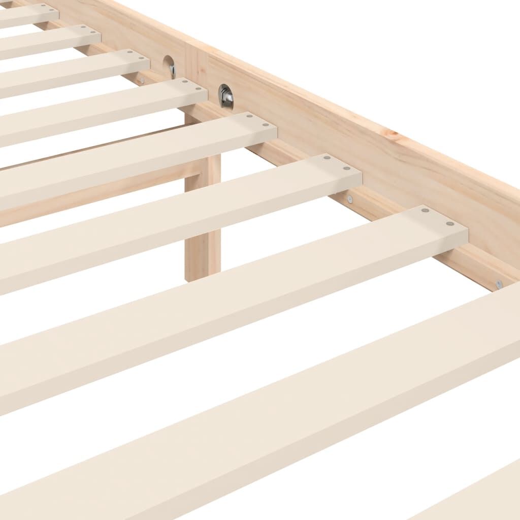 Bed Frame without Mattress 183x203 cm King Solid Wood Price