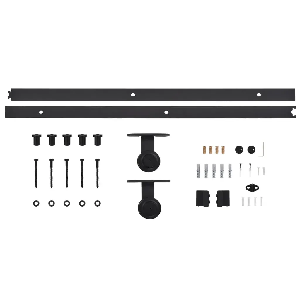 Sliding Door with Hardware Set 100x210 cm Solid Wood Pine Price