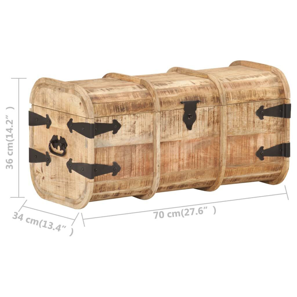 Storage Chests 2 Pieces Solid Mango Wood Price