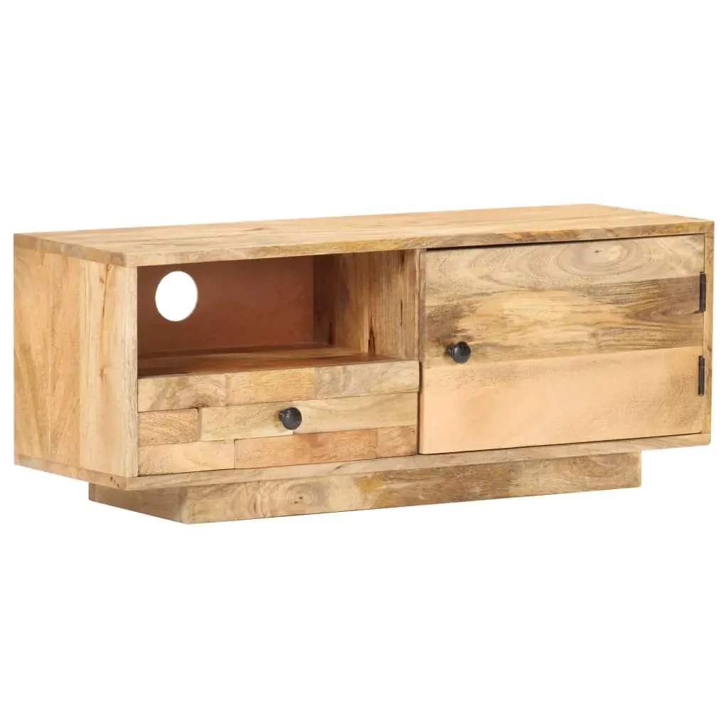 TV Cabinet 90x30x35 cm Solid Mango Wood Price